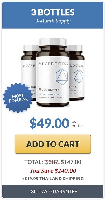 GlucoBerry 3 bottle buy